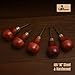 UJ Ramelson Wood Carving Tools Palm Set for Woodworking, Fine Miniature Detail, Stamp Making, Tile Etching, Mini Chisel and Gouge, 5 Pieces