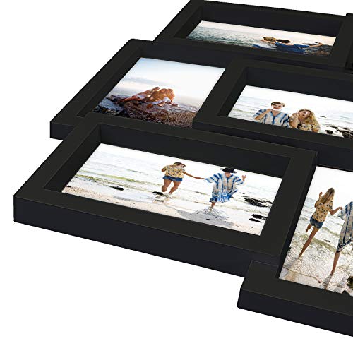 Hello Laura - Photo Collage Frame For Wall 4X6 Collage Picture Frames Display Family Friends Photos White Wall Hanging Picture Frames For Home Living Room Bedroom- Black #TOP7