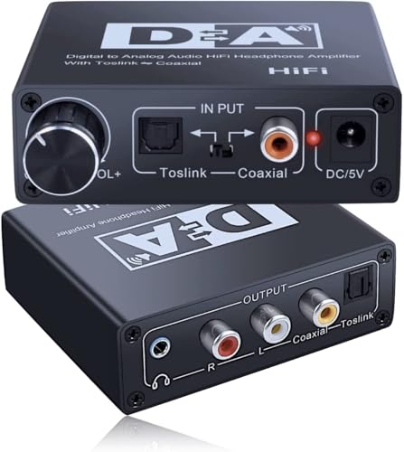 Tobo-DAC-Digital-to-Analog-Converter-SPDIF-Optical-Toslink-Coaxial-to-Analog-Stereo-LeftRight-RCA-35mm-Jack-Audio-Adapter-with-Bidirectional-Switch-Compatible-with-X-Box-HD-DVD-Sky-Blu-Ray-TD-462H