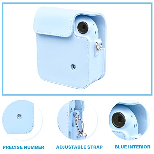 Funda para Cámara Fuji Instax Mini 12 Azul Pastel miniatura 3