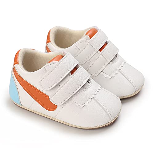 Image of Clowora Baby Boys Girls Shoes Non-Slip Rubber Sole Sneakers Infant First Walking Toddler Crib Shoes Newborn Loafers Flats.