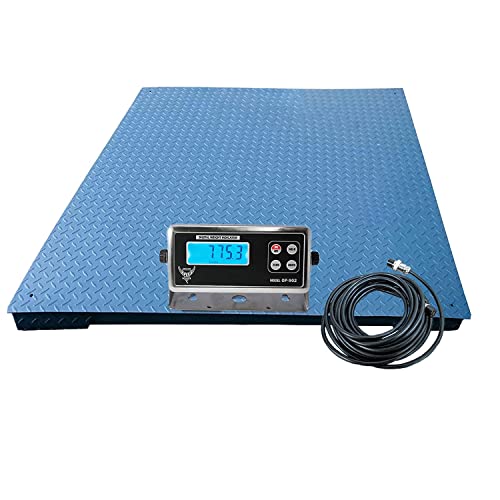PEC Industrial Floor Scale,Accurate Digital Pallet Scales with Indicator for Warehouse or Shipping Weighing,48”x72“/5000 x 0.5lb…