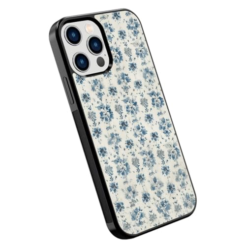 Coque de protection classique iPhone 12 Pro floral bleu - 4