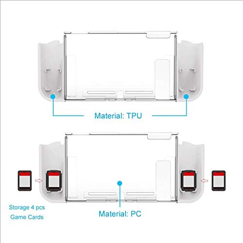 Capa Protetora Silicone Tpu Case Anti Risco Impermeável Para Nintendo Switch Dobe TNS-1875 Branco