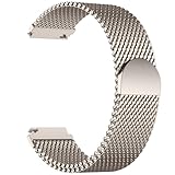 GEAK 20mm 22mm 18mm Metal Band Compatible with Garmin Vivoactive 5/6/3/Sq Watch Bands, Vivoactive 4/Venu 4/3/2, Magnetic Stainless Steel Mesh Strap for Venu 3S/2S/Forerunner 165/55/245/265 Men Women
