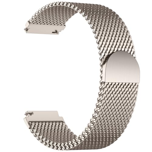 GEAK 20mm 22mm 18mm ���^���E�H�b�`�o���h Garmin Vivoactive 5/6/3/4 Venu 3S 2S/Venu 3 2 Forerunner 165/55/245/265�ɑΉ� ���C�X�e�����X�X�`�[�����b�V���X�g���b�v S