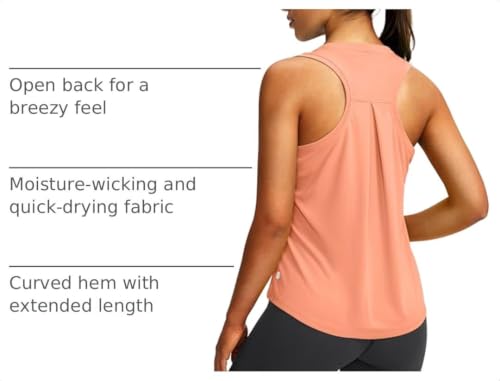 Image of G Gradual Women's Workout Tops Racerback Athletic Tank Tops