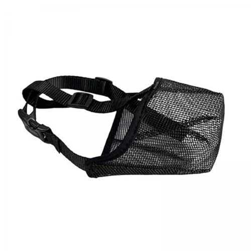 ShengQuanHao 5X, Prevents Biting, Chewing, Adjustable Cage Muzzle, Comfortable Nylon Mouth Guard for Dogs, Pet Supplies Training