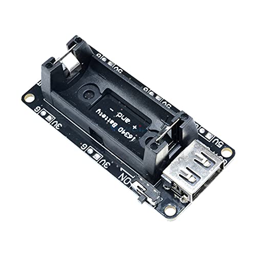 Miniatura 4 de Dual Output Micro USB 3.3V 5V 16340 Power Bank Módulo de carga de batería Soporte de batería recargable Tablero cargador de batería de litio