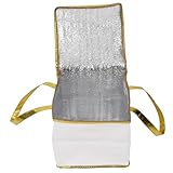 FUNNETOYU 保温蛋糕袋 大容量 フードウォーマーバッグ テイクアウト用ケーキポーチ 防水設計 薄型収納バッグ