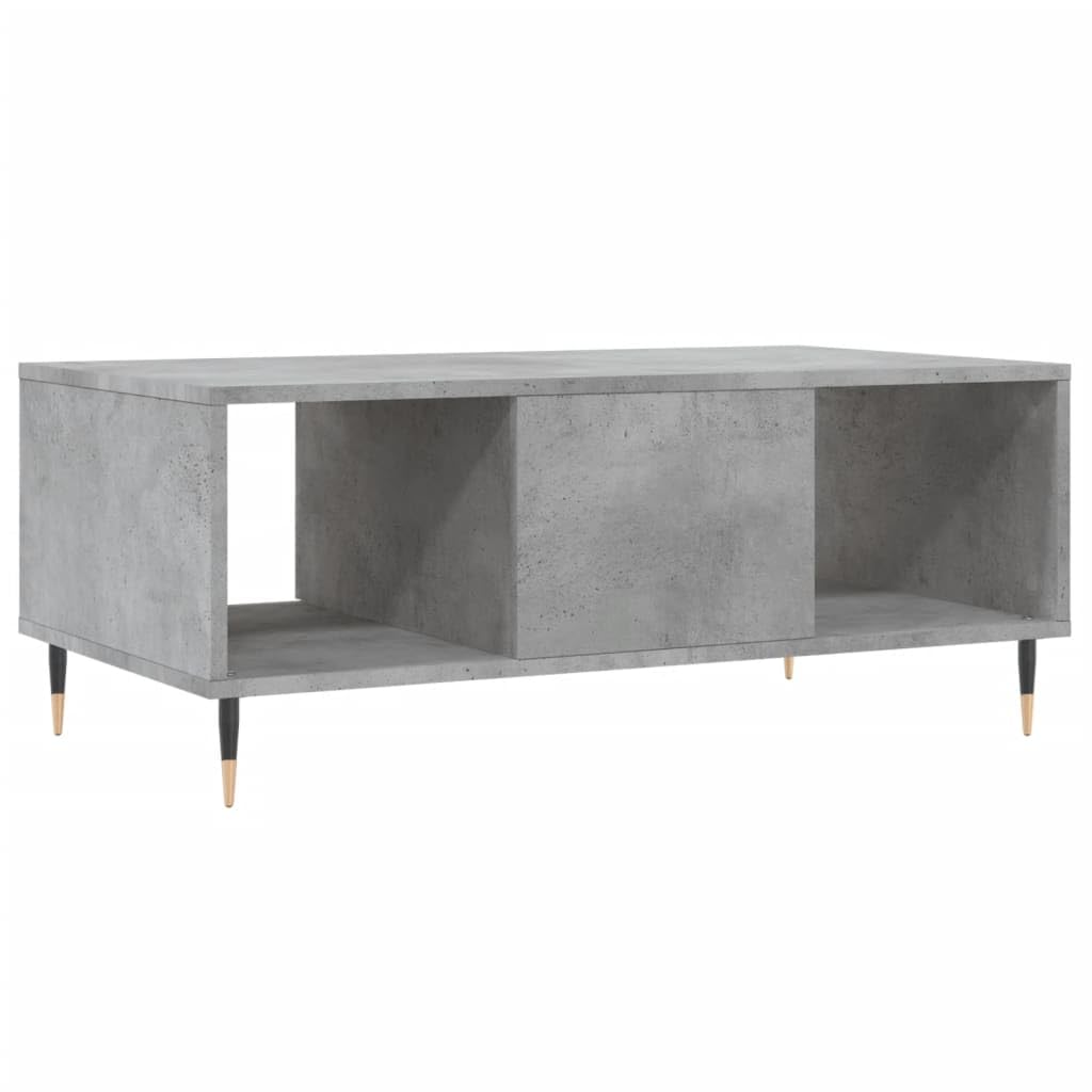 Homgoday Tavolino da caffè grigio cemento, 90 x 50 x 36,5 cm, in legno ingegnerizzato, tavolino da tè per soggiorno, sala d'accoglienza degli ospiti, camera da letto e ufficio mobili tipo 2