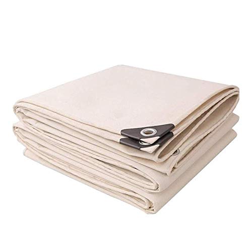 Preisvergleich Produktbild Qiutianchen Abdeckplane Wasserdicht Heavy Outdoor Sonnenschutz atmungsaktiv staubdicht Faltbare Metallöse für Gartenmöbel Holz Auto Camping Garten Garten, weiß, 1.9x1.9m