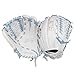 SSK FP5 Fastpitch Softball Glove – Infield - Outfield - Pitcher – 11.5”-11.75”-12”-12.25”-12.5”-12.75”-13”– Right & Left Hand Throw (White/Columbia - Laced Basket Web, 12