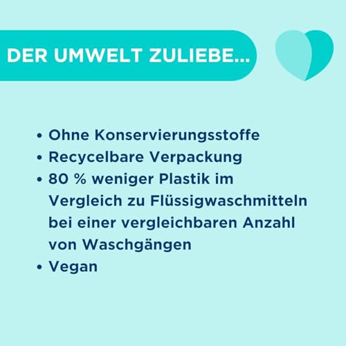 Dr. Beckmann MAGIC LEAVES Waschmittel-Blätter COLOR | vordosierte & wasserlösliche Waschblätter | platzsparend und leicht anzuwenden | 80 Blätter