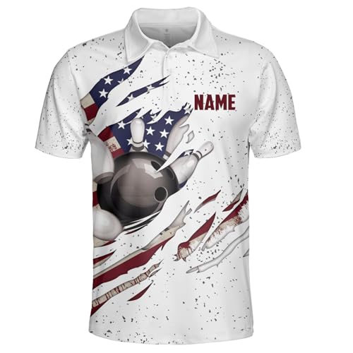 IZI POD Personalized 3D Bowling Shirts for Men Women, Custom Bowling Jersey, Bowlings Polo Shirt, Hawaiian Bowlings Shirt4