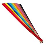 folia 70220 - Flechtstreifen farbig sortiert, ca. 50 x 2 cm, 200 Stück