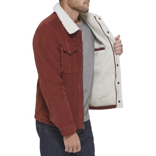 Image of Levi's Men's Corduroy Sherpa Lined Trucker Jacket (Regular & Big & Tall Sizes)