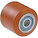 Ruota per Transpallet RULLO Nylon CON CUSCINETTO Foro 20 mm D. 80X70MM