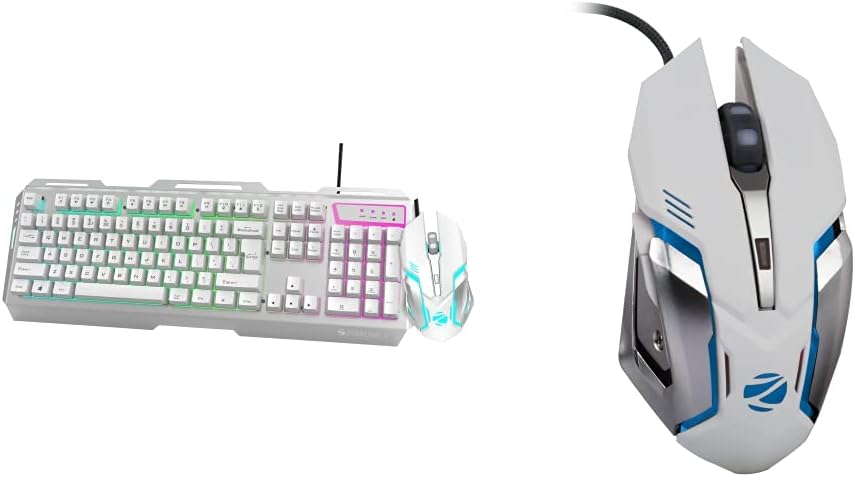 Zebronics Transformer Gaming USB Keyboard & Mouse Combo,Braided Cable,Durable Al Body,Multimedia Key