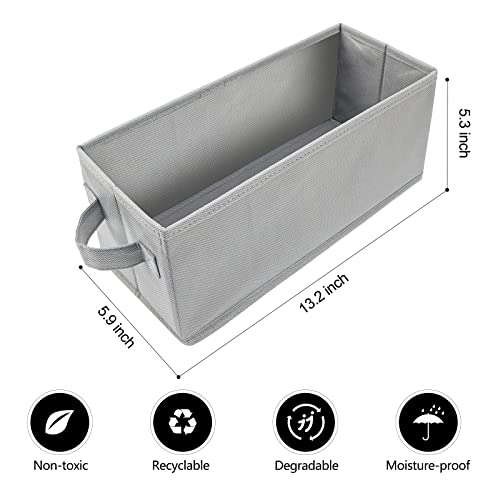 UENTIP CD Storage Box - Pack of 2 - 13.2"x5.9"x5.3", Holds 165 Discs in Sleeves or 60 CDs in Slim Cases - Grey - Image 2