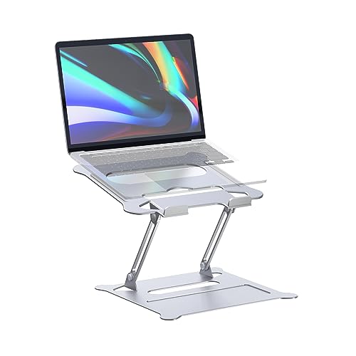 Soporte de Portátil,Tokmali Aluminio Soporte para Laptop Portátil Plegable y Ajustable Soporte Ordenadores para Todos Los Portátiles11-17Pulgadas MacBook/Ordenadores Portátiles/Notebook/DELL/Lenovo