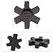 Ehlivhall Flexible Rubber Spider Insert for L-Jaw Couplings, for Lovejoy L095 L-95 L090 L-90 Models, 53 mm x 0 mm, Black Urethanenter Element for Industrial Machinery Drives, Pumps, Conveyor Systems