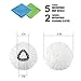 5 Pack Mop Replacement Heads Microfiber Spin Mop Refills Replace Head Safe for All Hard-surfaced Floors Includes 2 Extra Cleaning Cloths