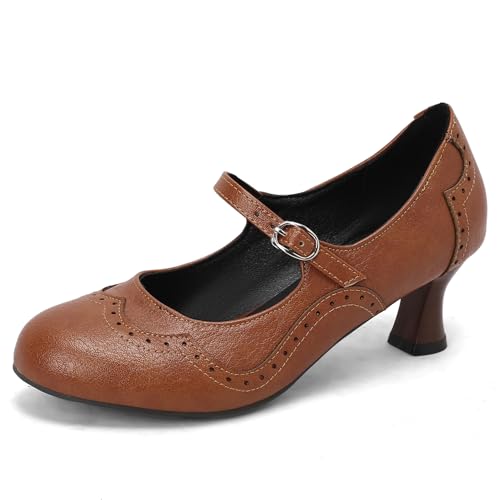 Asterisco Women Stiletto Pumps Daily Mid Heel Shoes-240384, Size 2-13.5