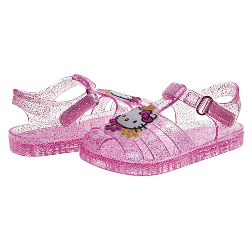 Sanrio Hello Kitty Jelly Sandals for Girls - Slip-On Slide Kitty Sandal Water Pool Beach Slides (Sizes: 6-10 Toddler / 11 Little Kid)4