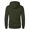 Sprifloral Mens Hoodies Fleece Sweatshirts Zip up Long Sleeve Jacket Zipper Hooded Top Green XXL #1