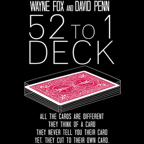 The 52 to 1 Deck Red tours de magie de cartes pour animer vos soirées entre amis