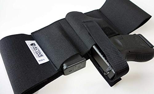 Belly Band Holster For Gun Concealed Carry Defender | Elastic Waist Band Wrap Belt For Handgun Concealment | Tuckable For Men And Women | Iwb Holster With Free Mag Holder | Active Pro Gear (Large 39-44 Inches, Right) #TOP3