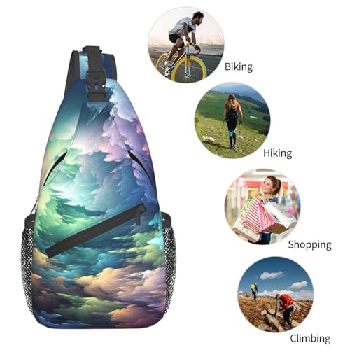 Sling Bag para mujeres y hombres color negro miniatura 5