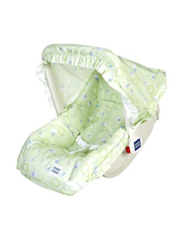 Image of Mee Mee 5 in 1 Baby Cozy Carry Cot Cum Rocker Car Seat (Green)