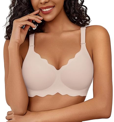 Image of Avidlove Wireless Bras for Women Comfort Seamless Bra Smooth Bralette Everyday Sleep Jelly Bras Regular and Plus