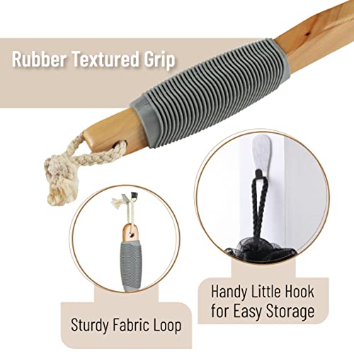 Slick- Loofah With Handle, Loofah Back Scrubber, Back Loofah, Loofah Brush With Long Handle, Loofah On A Stick, Shower Loofah With Handle, Shower Supplies, Loofah Scrubber, Loofah Back Scrubber #TOP3