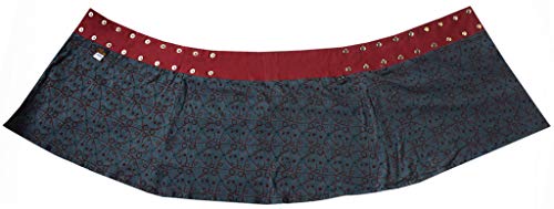 Gheri Floral Short Popper Removable Pocket Reversible Cotton Skirt4