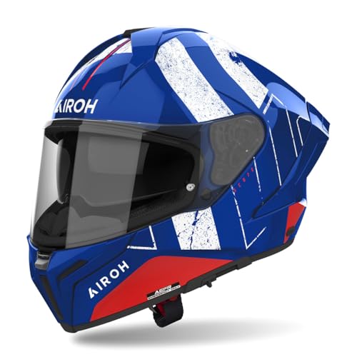 Casque AIROH MATRYX SCOPE BLUE finition gloss haut de gamme taille M
