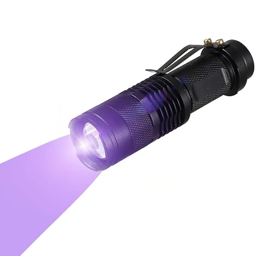 NKTOIEYS 395nm Zoomable UV Blacklight Flashlight #TOP1