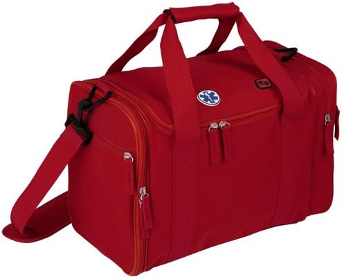 Elite Bags Compact Medical First Aid Bag Red With Multiple Pockets Unkitted