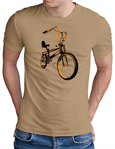OM3® Bonanza koszulka rowerowa | męska | retro vintage rower Bonanzarad II | S - 5XL, khaki, M