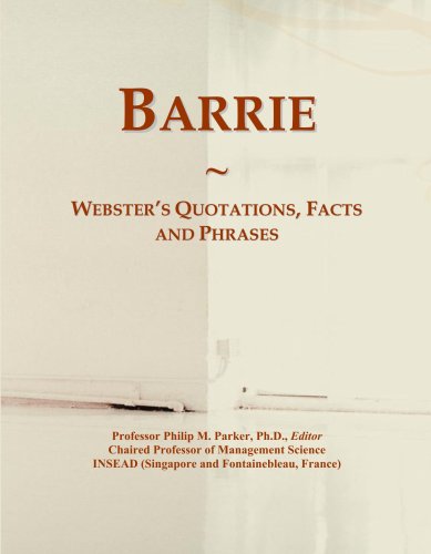 Barrie: Webster's Quotations, Facts and Phrases