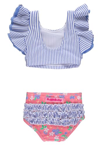 Image of RuffleButts Baby /Toddler Girls UPF50+ Waterfall Tankini Two Piece Swimsuit