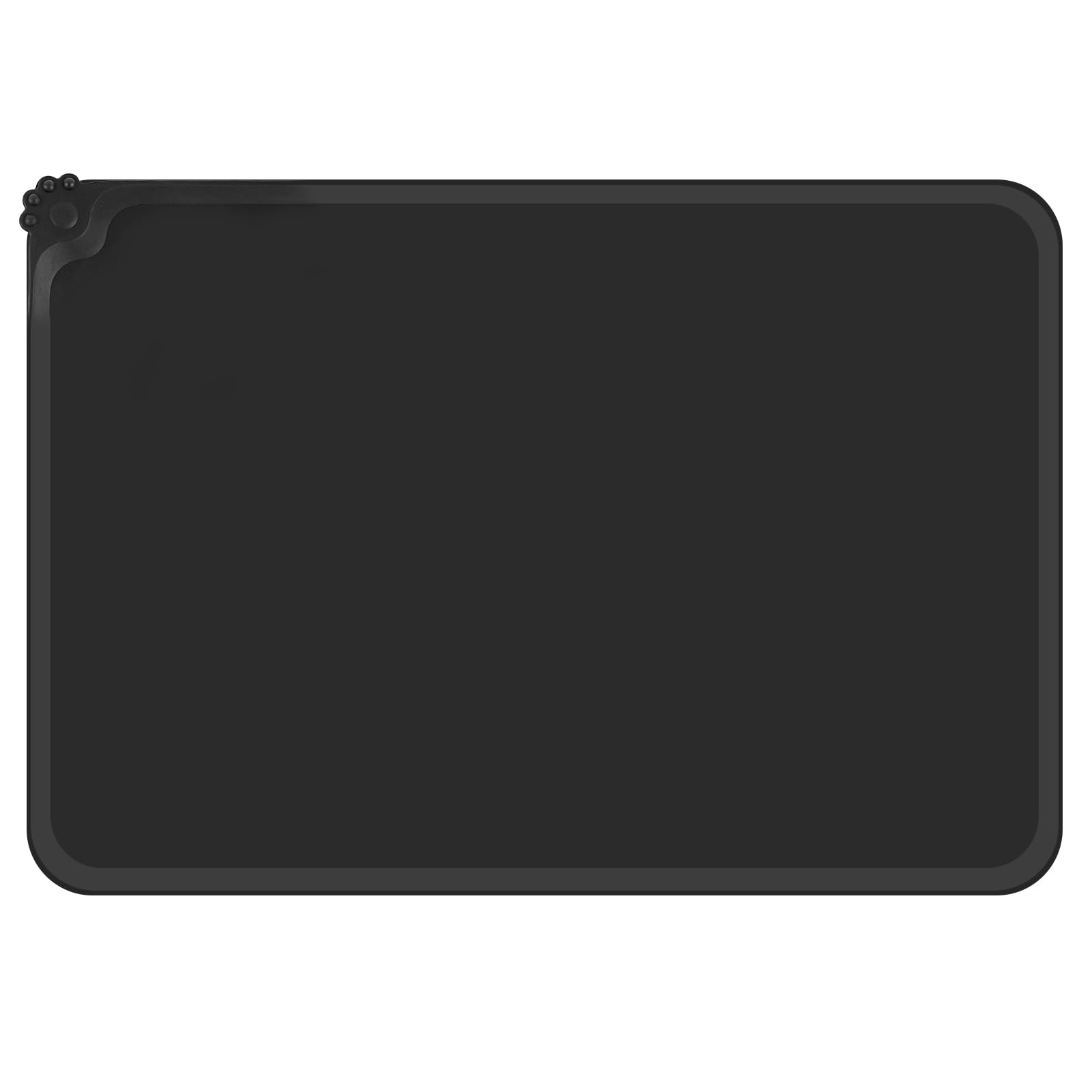 SUNLAND Silicone Pet Feeding Mats for Food and Water Pet Placemat for Dog and Cat Waterproof Non-Slip Feeding Bowl Mat Raised Edge Prevents Residue