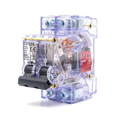 Disjoncteur transparent DZ47-63 avec boîtier isolant visible 16A-63A