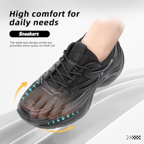 Women's Chunky Sneakers Fashion Platform Casual Dad Shoes Comfortable Walking Running Sport Work Gym Athletic4
