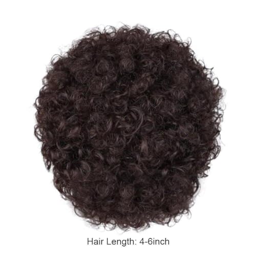 Perruque afro bouclés cheveux humains pixie courte pour sublimer le volume sans effort - 5