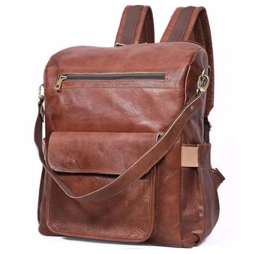 Designer Leather Laptop Backpack for Women