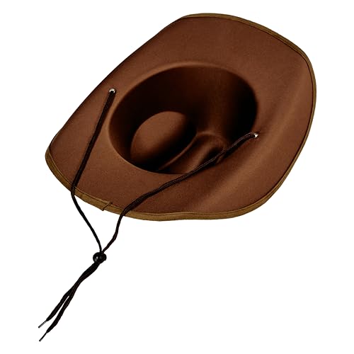Rubies Brown Faux Suede Cowboy Hat for Adults, Men's No Size3