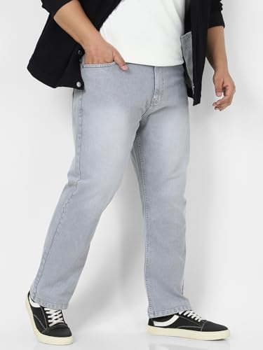 Image of Urbano Plus Men's Straight Fit Mid Rise Jeans